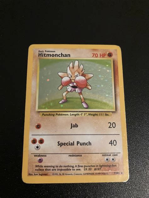 Hitmonchan base set Holo karty Pokemon TCG Poznań Kup teraz na