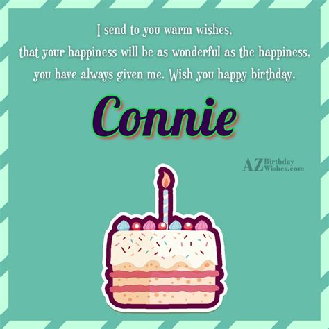 Happy Birthday Connie