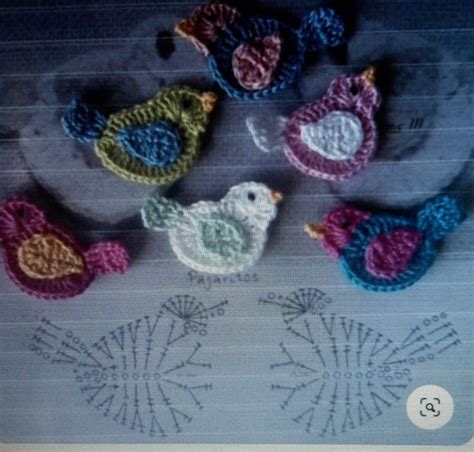 Pin By Linda Staat On Haken Crochet Bird Patterns Crochet Applique