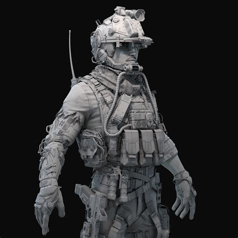 Artstation 现代士兵modern Soldiers Wip