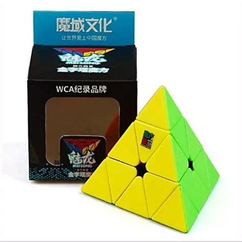 Cubo mágico pirâmide do 3x3x3 peças Qiyi Pyraminx Qiming stickerless