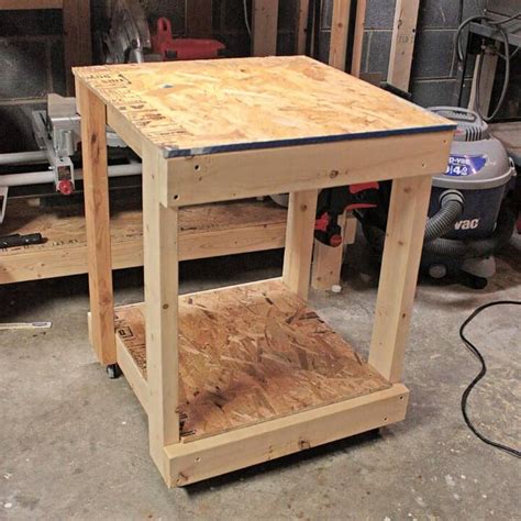 15 Free DIY Rolling Workbench Plans - DIY Crafts