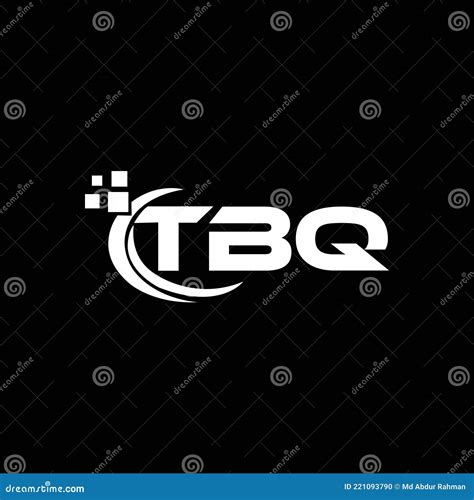 TBQ Letter Logo Design on Black Background. TBQ Creative Initials ...