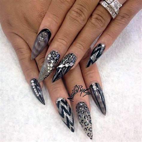 50 Easy Stiletto Nails Designs And Ideas