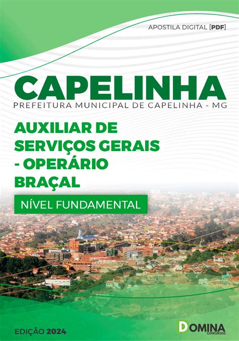 Apostila Pref Capelinha MG 2024 Operário Braçal