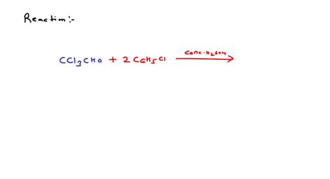 Solved The Compound Formed On Heating Chlorobenzene With Chloral In The