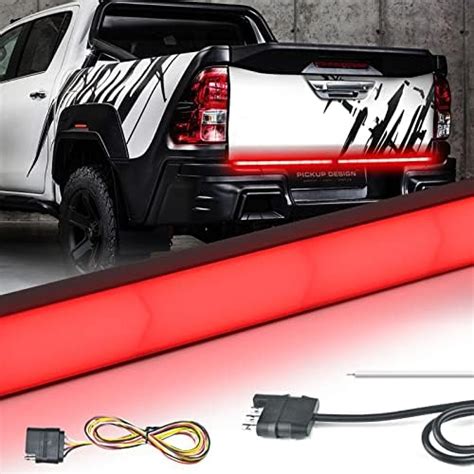 Higlowplus 60 Inch Tailgate Light Bar Waterproof Plug And Play With 4 Way Flat