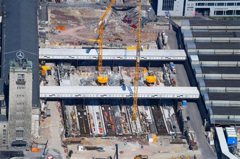 Luftbild Stuttgart Hauptbahnhof Der Deutschen Bahn Und Bauarbeiten