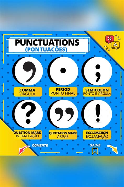 Ponto E Virgula Em Ingles - Dica de inglês | Dicas de ingles, Pontuação, Vocabulário