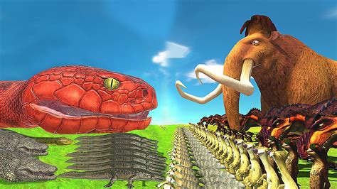 ICE AGE VS REPTILE KING TITANOBOA - REPTILE TOURNAMENT | Animal Revolt Battle simulator - YouTube