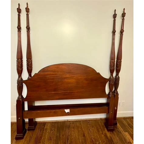 Henkel Harris 151 Queen Rice Carved Bed Chairish