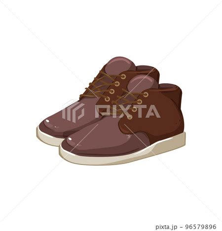 modern man shoes cartoon vector illustrationのイラスト素材 96579896 PIXTA