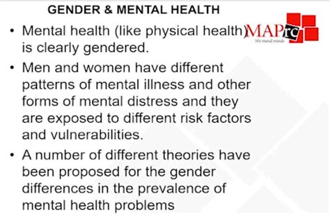 Gender Differences In Mental Health By Professor Jayashri Kulkarni