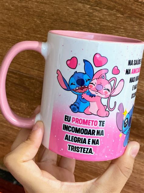 Arte Avulsa Eu PrometoStitch Caneca Criativa