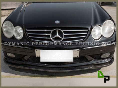 Cs Style Carbon Fiber Front Bumper Lip For M Benz W Clk