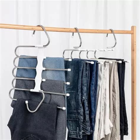 Cabides Triplo Para Calça Jeans Inox Kit Cabideiro Calceiro R 79 em