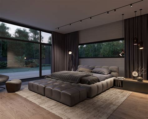 grey master bedroom | Interior Design Ideas