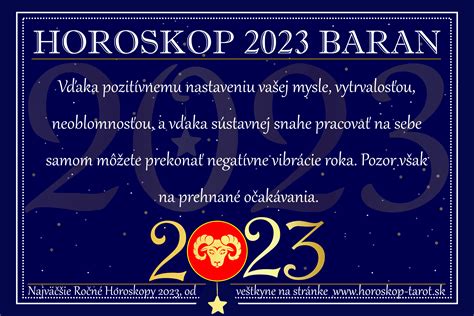 Horoskop 2023 Baran Predpoveď Budúcnosť