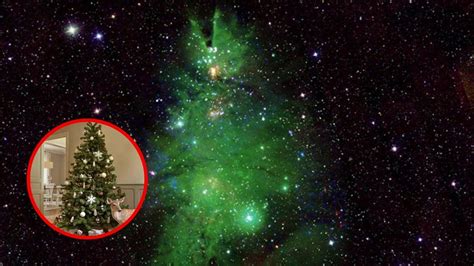 La NASA capta grupo de estrellas con la apariencia de un árbol de Navidad