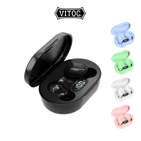 Vitog E7S TWS Wireless Headphones TWS Redmi Bluetooth Headphones With