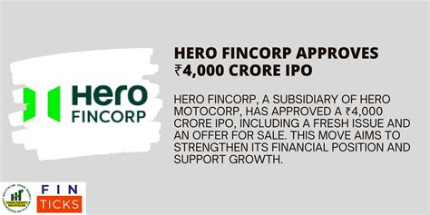 Hero FinCorp Approves 4 000 Crore IPO Hero FinCorp A Subsidiary Of