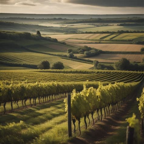 Premium Photo | Vineyard landscape