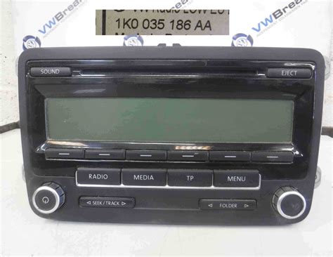 Volkswagen Golf MK6 2009 2012 Cd Player Radio Head Unit 1K0035186aa