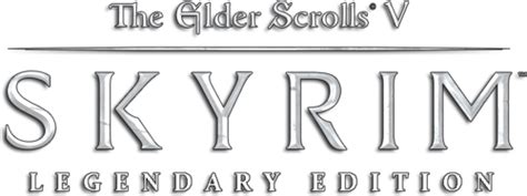 The Elder Scrolls V Skyrim Logo Png Isolated Pic Png Mart