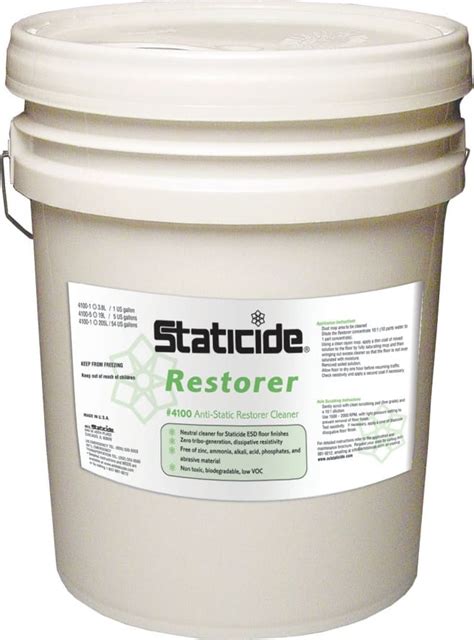 acl staticide   static dissipative restorercleaner  gallon