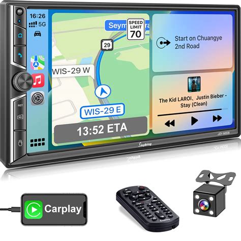 Buy Double Din Car Stereo With Voice Control Carplay Bluetooth Mirror