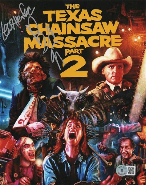 bob elmore  leatherface signed texas chainsaw massacre part  becket