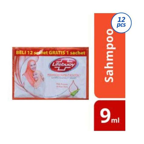 Shampoo Lifebuoy Anti Hair Fall 9 Ml 12 Sachet Lazada Indonesia