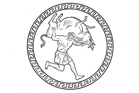 Erymanthian Boar 12 Labours of Hércules Ideias de tatuagens Trabalhos