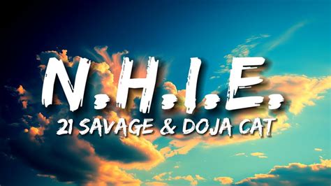 N H I E Lyrics 21 Savage Doja Cat YouTube