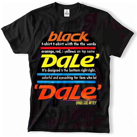 Vibrant Racing Stripes Tshirt With Dale Name Bold And Colorful Design