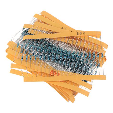 600Pcs 30 Kinds Value Metal Film Resistor Pack 1 4W 1 Resistor