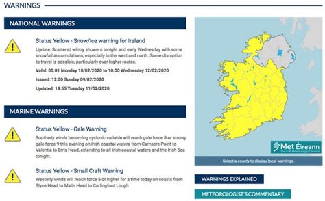 Met Eireann weather warnings: Where will Storm Dennis hit? Latest charts and maps | Weather ...