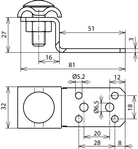 Dehn Anschlusslasche Z Form 377200 Al M Doppelueberleger Elektromax24