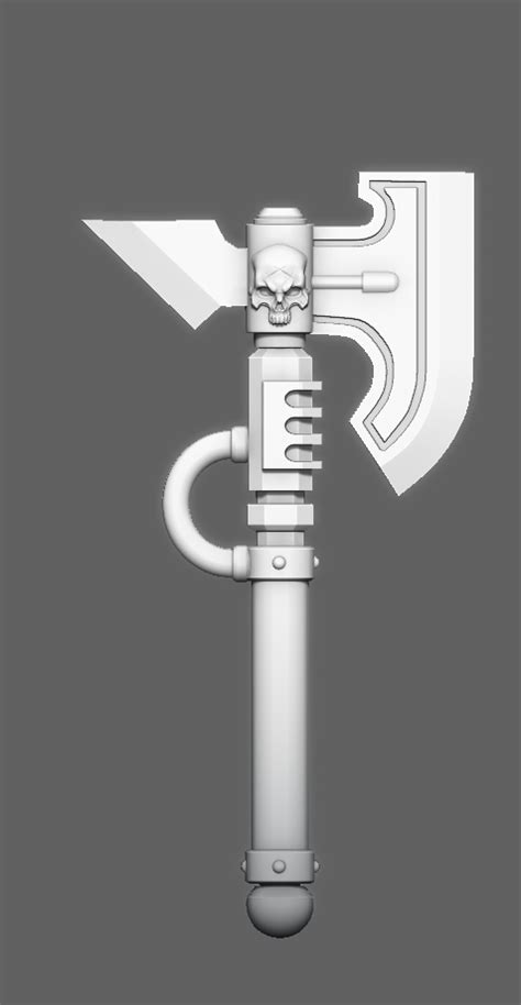 Free Stl File Space Marine Power Axe 🛰・model To Download And 3d Print・cults