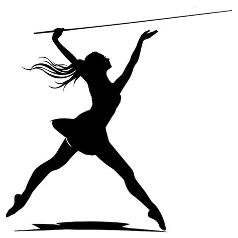 Premium Vector Vector Silhouette Of A Baton Twirling