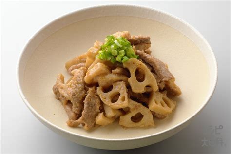 れんこんと豚肉のみそ炒めの献立（副菜：切り干し大根のサラダ、汁物：ミニトマトと玉ねぎのみそ汁）｜献立・メニュー｜【味の素パーク】たべる楽しさを