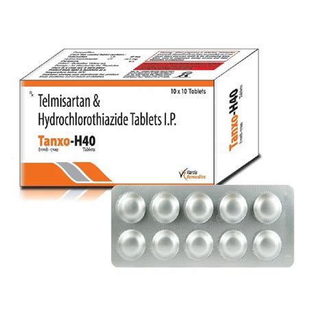 Telmisartan 40 Mg Hydrochlorothiazide 12 5 Mg Tablet At Rs 95 Box In