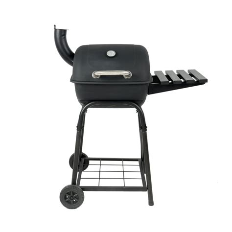 Revoace 26 Mini Barrel Charcoal Grill With Side Shelf Blk Cbc1760w