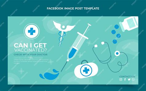 Free Vector Flat Medical Facebook Post Design Template