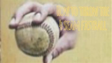 How To Throw A Seam Fastball Youtube