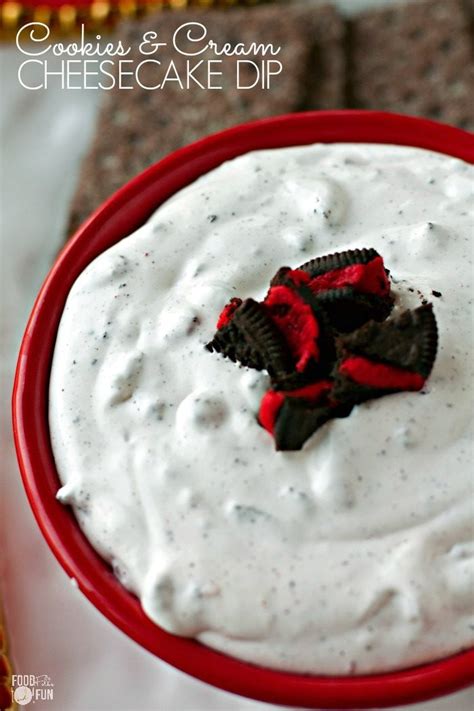 Cookies And Cream Cheesecake Dip • Food Folks And Fun