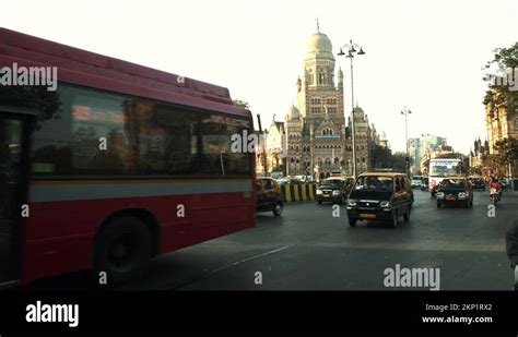 City Road At Brihanmumbai Municipal Corporation Building Mumbai India