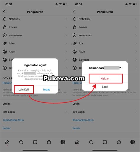 Cara Logout Akun Instagram Di IPhone Yang Ke Remember Tersangkut PUKEVA