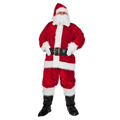 Luxury Plush Piece Santa Suit Santa Costume Christmas