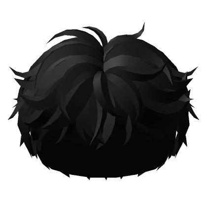 Wavy Full Messy Boy Hair (Black)'s Code & Price - RblxTrade